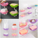 Lotus Sink Soap & Sponge Holder(Pack of 2) – No-Drill Adhesive Rack : f