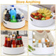 Space-Saving Rotating Organizer Tray (360°) – Easy-Access Kitchen, Pantry & Fridge Storage Solution (White): f