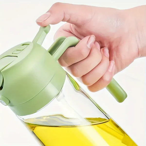 Multipurpose Oil Sprayer and Dispenser Glass Jug with lock system (500 ML).