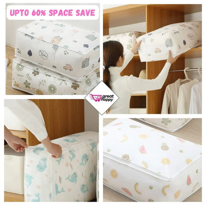 Multipurpose Dust Guard Storage Bag, stores blanket, clothes and much more - Large Size-.f
