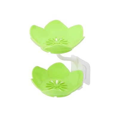 Lotus Sink Soap & Sponge Holder(Pack of 2) – No-Drill Adhesive Rack : f