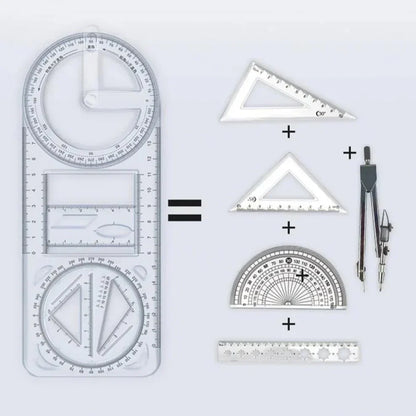 Multifunctional Geometric Ruler - All in one (Buy 1 Get 1 Free) .f