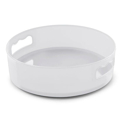Space-Saving Rotating Organizer Tray (360°) – Easy-Access Kitchen, Pantry & Fridge Storage Solution (White): f