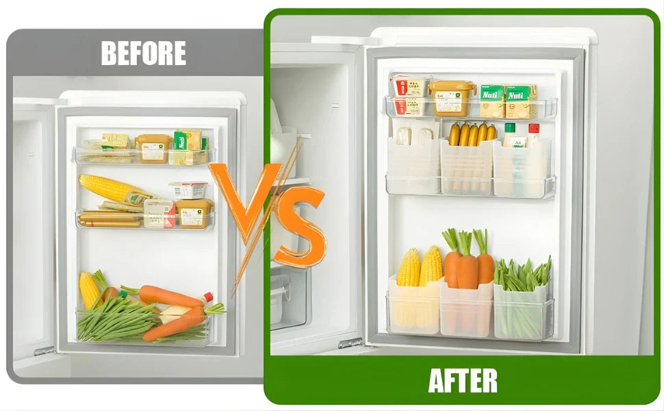 Fridge and Home Organiser containers (Pack of 6) ,f