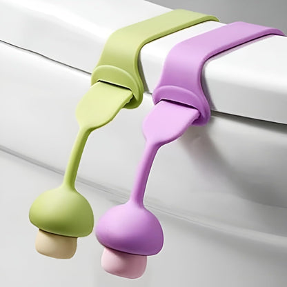 Silicone Toilet Seat Lifter Handle (Pack of 4) – Self-Adhesive Hygienic Toilet Cover Clip; g