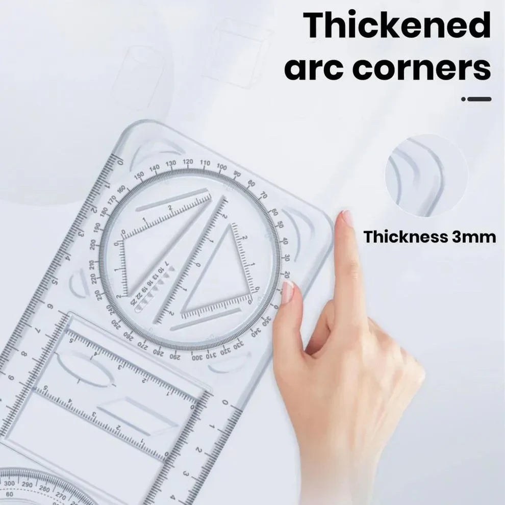 Multifunctional Geometric Ruler - All in one (Buy 1 Get 1 Free) .f