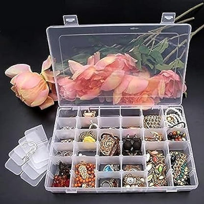 Multipurpose Storage Box 36 Compartments – Portable Organizer for Medicine, Jewelry, Cosmetics & Stationery: f