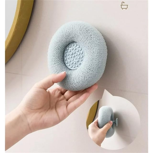 Suction Cup Bath Loofah- Pack of 2