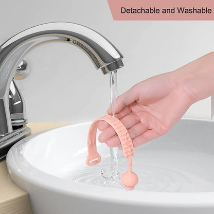 Silicone Toilet Seat Lifter Handle (Pack of 4) – Self-Adhesive Hygienic Toilet Cover Clip; g