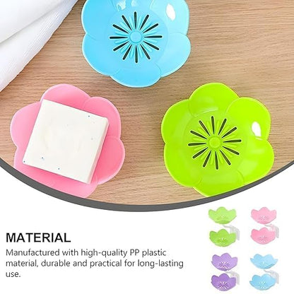 Lotus Sink Soap & Sponge Holder(Pack of 2) – No-Drill Adhesive Rack : f