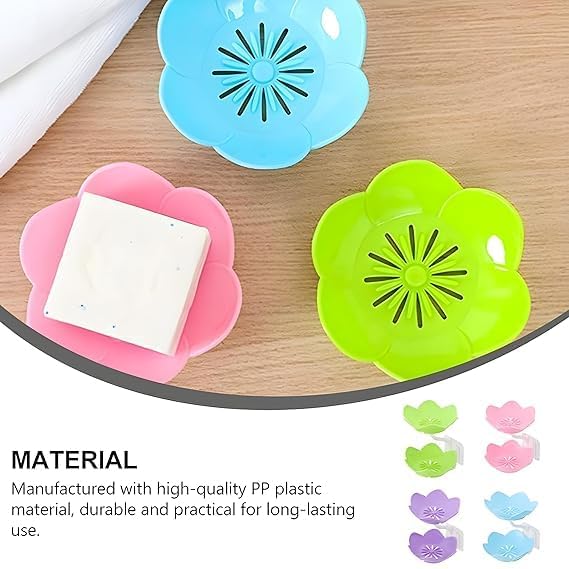 Lotus Sink Soap & Sponge Holder(Pack of 2) – No-Drill Adhesive Rack :g