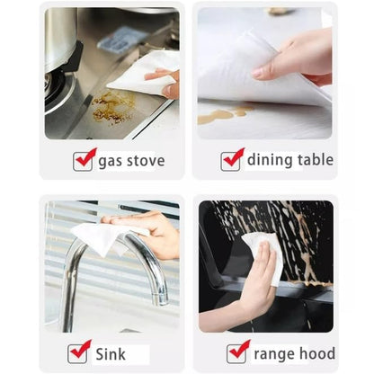 Multipurpose Cleaning Wet Wipes for Kitchen & Home – Tough on Grease, Easy to Use; f