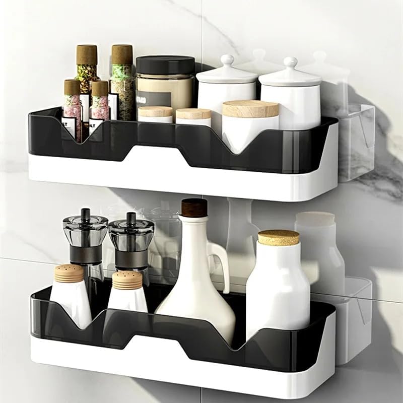 Bathroom & Kitchen adhesive organiser Shelf -(Pack of 2): g