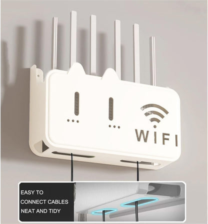 WiFi Router Storage Box – Cable Organizer & Wall Mount Cover .f