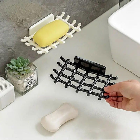 Wall Mounted Dish with Hooks – Space Saving Bathroom Organizer: g