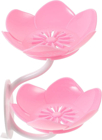 Lotus Sink Soap & Sponge Holder(Pack of 2) – No-Drill Adhesive Rack :g