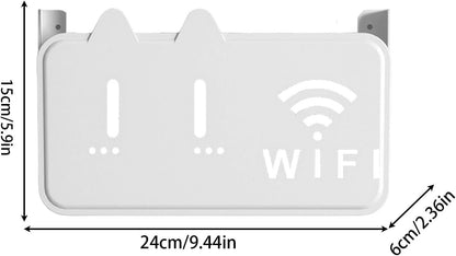 WiFi Router Storage Box – Cable Organizer & Wall Mount Cover .f