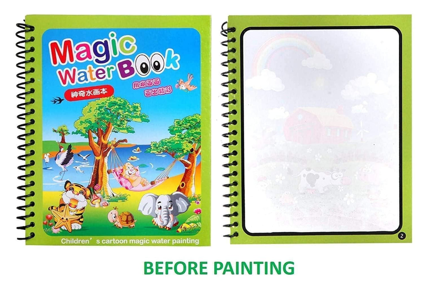 Reusable Magic Water Quick Dry Book- (Pack Of 4 Books)