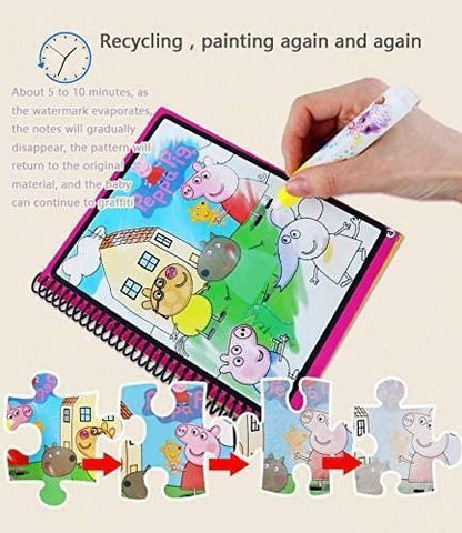 Reusable Magic Water Quick Dry Book- (Pack Of 4 Books)