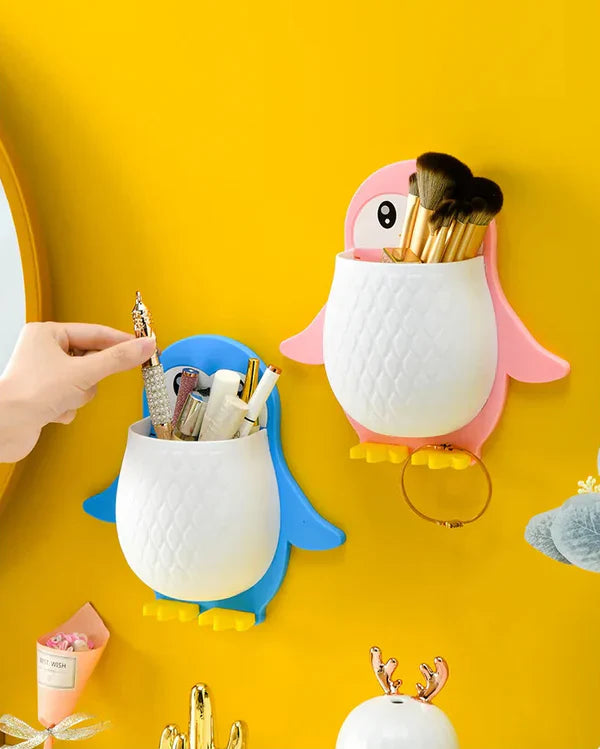 Cute Penguin Storage Rack- Wall Mounted