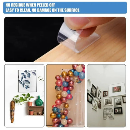 Double-Sided Adhesive Sticker Strips – Strong, Clean & Easy to Use- (Pack of 120 strips) ,g