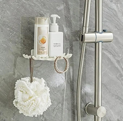 Wall Mounted Dish with Hooks – Space Saving Bathroom Organizer: f