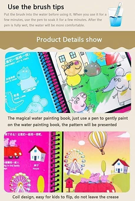 Reusable Magic Water Quick Dry Book- (Pack Of 4 Books)