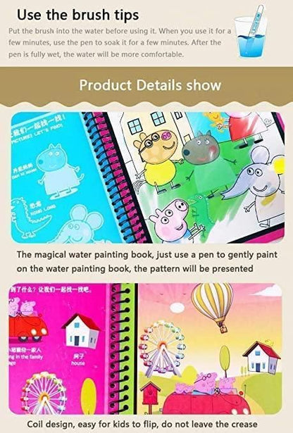 Reusable Magic Water Quick Dry Book- (Pack Of 4 Books)