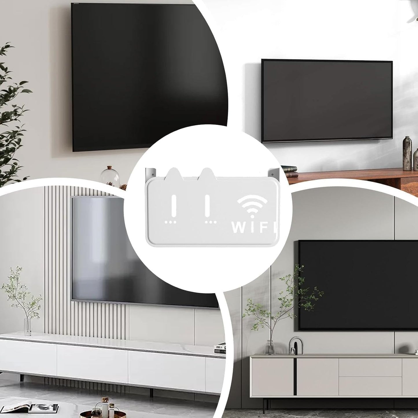 WiFi Router Storage Box – Cable Organizer & Wall Mount Cover .f