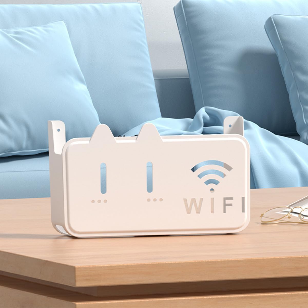 WiFi Router Storage Box – Cable Organizer & Wall Mount Cover .f