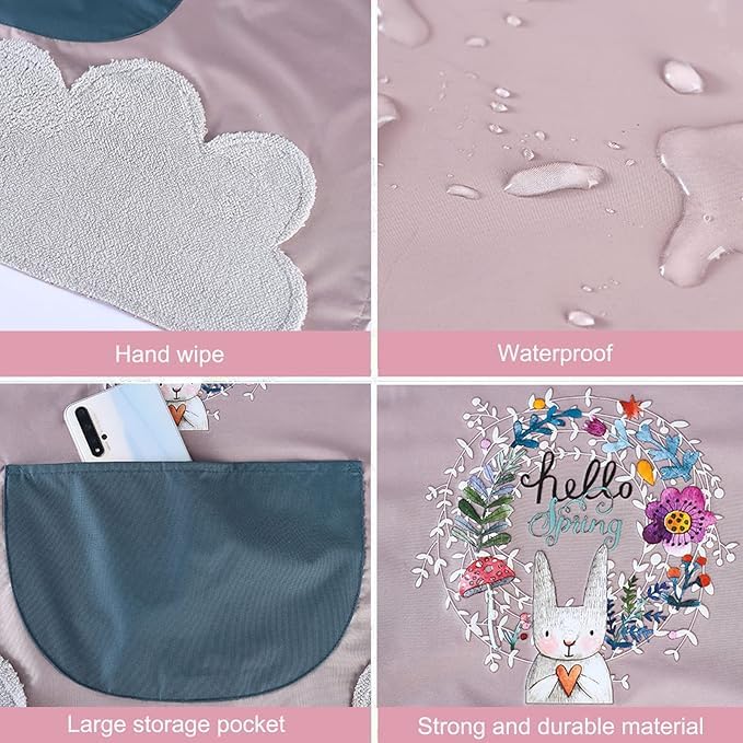 Hand-Wiping Waterproof Kitchen Apron with Big Front Pocket - Buy 1 get 1 Free .G
