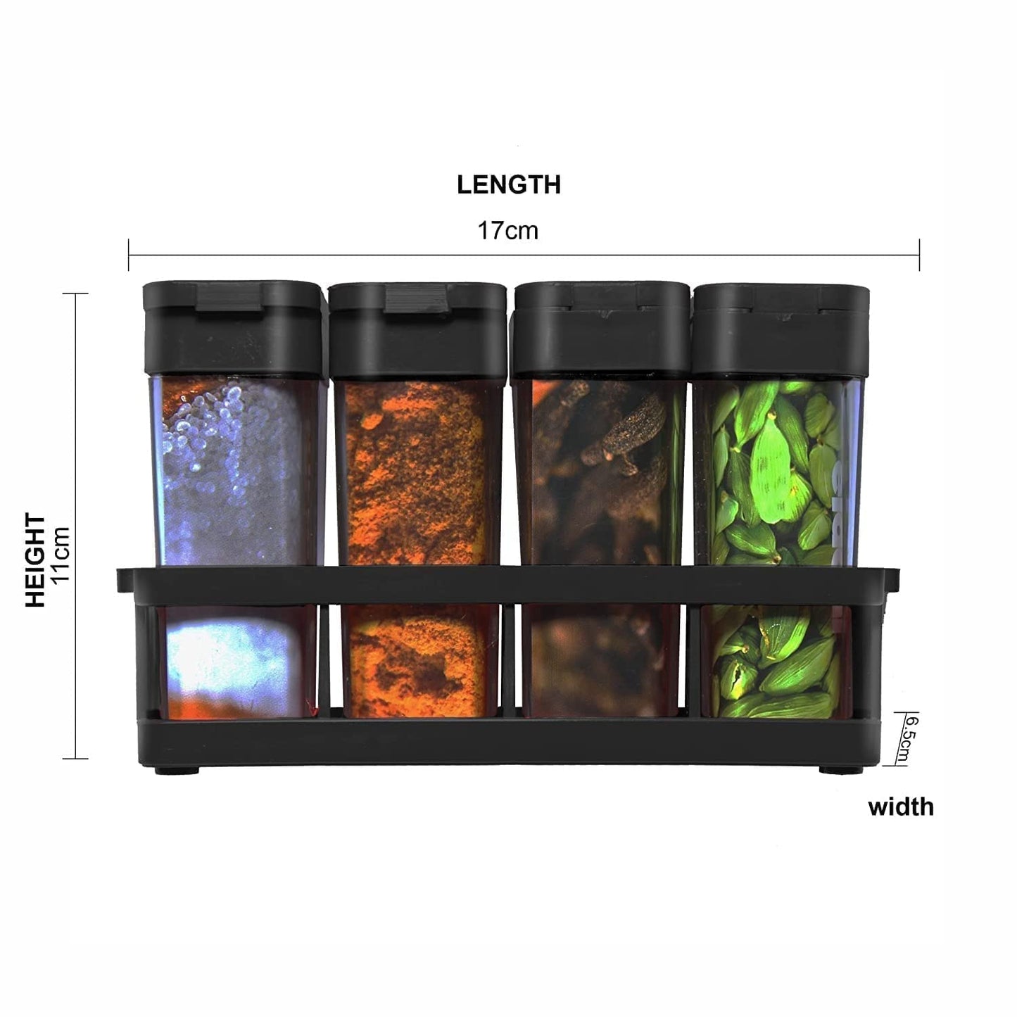 8 Pcs Airtight Masala Box- With organizer