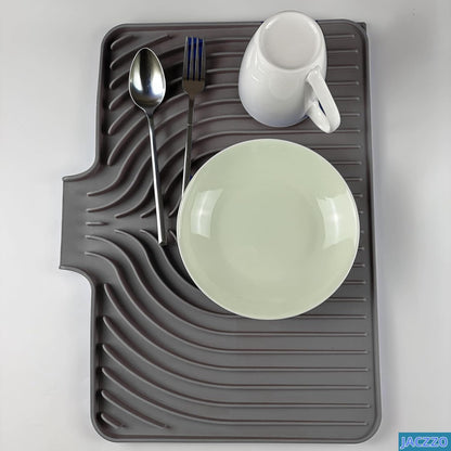Silicone Kitchen Dish Drain Mat (40 × 30 cm)- g