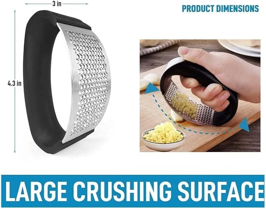 Premium Garlic Crusher – Easy, Quick & Mess-Free (Pack of 2)- .f