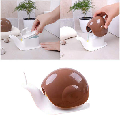 Cute Snail Liquid Soap Dispenser – Refillable Bathroom & Kitchen Hand Wash Pump; g