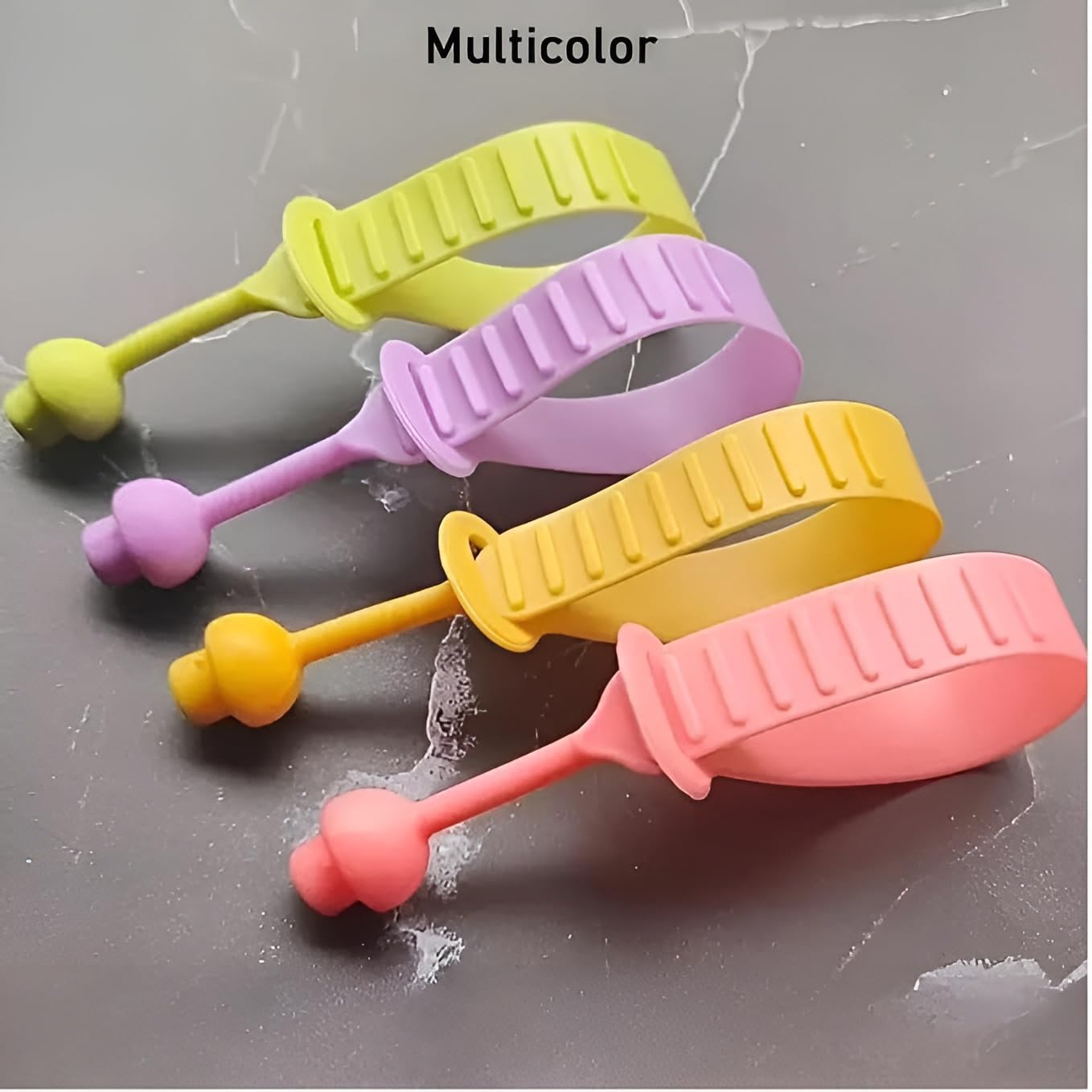 Silicone Toilet Seat Lifter Handle (Pack of 4) – Self-Adhesive Hygienic Toilet Cover Clip; g