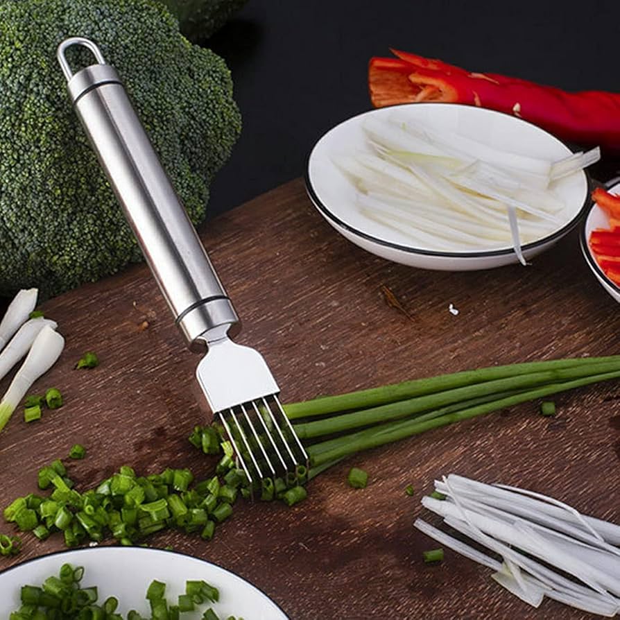 All-in-One Kitchen Vegetable Grater – 6-Blade Stainless Steel Slicer for Garlic, Onion & Fresh Produce: f