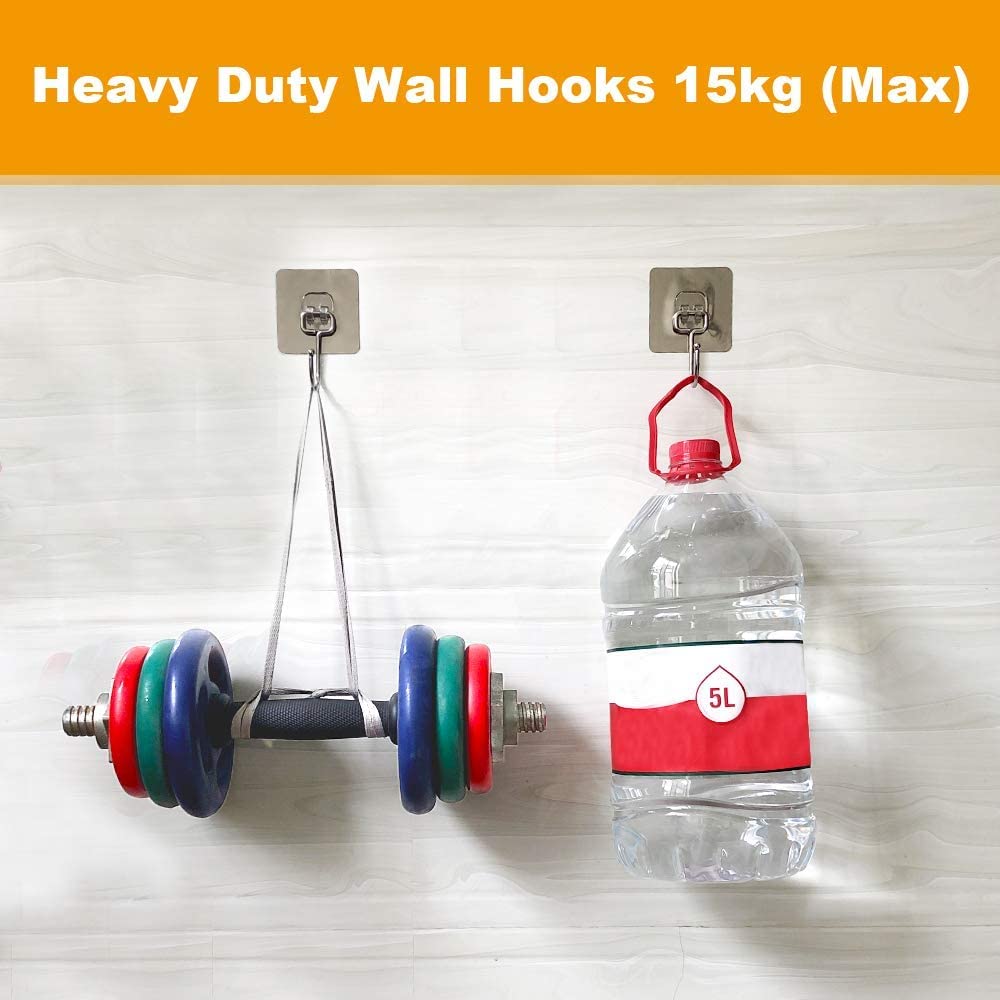 Premium Golden Hanger Hooks- Peel & Stick Adhesive .g