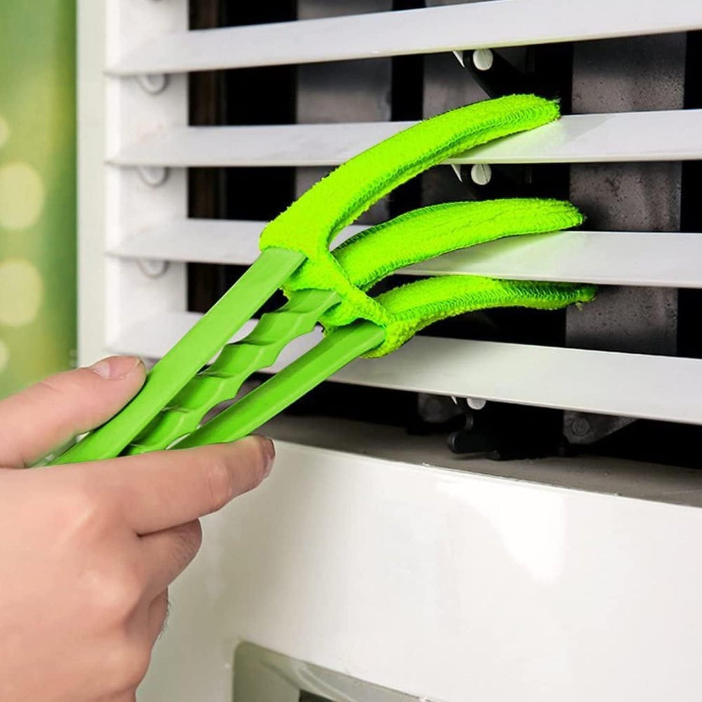 3-in-1 Blinds and Ac Vent Cleaning Brush with Microfiber Sleeves – Multipurpose Dust Remover Tool: f