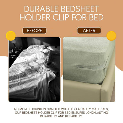 4-Pcs Adjustable Bed Sheet Holder Straps – Heavy-Duty Corner Clips for Tight, Wrinkle-Free Bedding; f