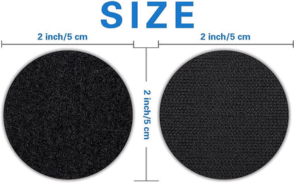 Anti-Slip Velcro Tape Dots – Self Adhesive Double-Sided Grip for Carpets, Bedsheets & Rugs- g