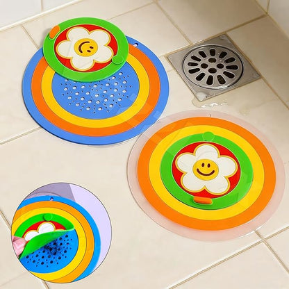 Premium 2-in-1 Silicone Drain Cover – Hair Catcher, Stopper & Odor/Insect Blocker for Bathroom & Kitchen: g