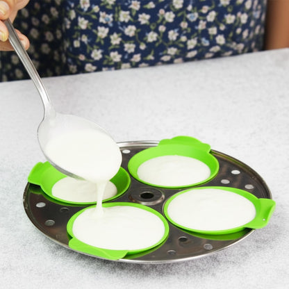 Reusable Silicone Idli Moulds (Set of 8) – Non-Stick BPA-Free Idli Maker Cups; g