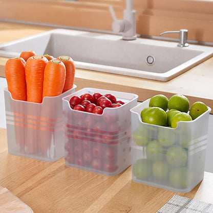 Fridge and Home Organiser containers (Pack of 6) ,f
