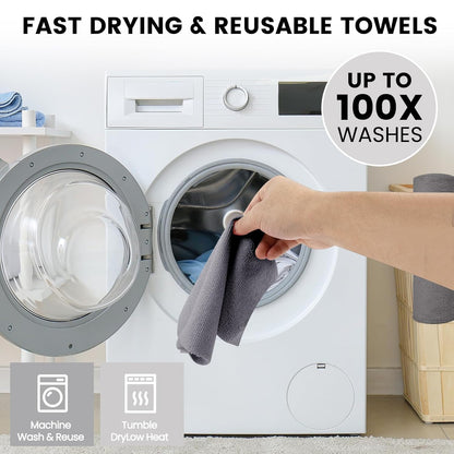 20 Sheet Microfiber Towel Roll – Reusable Kitchen Cleaning Cloths | Eco-Friendly & Multi-Use: f