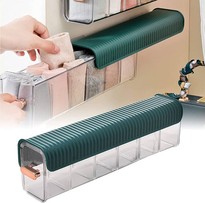 Space-Saving Wall Storage Drawer – Self-Adhesive Organizer for Socks, Underwear, Ties & Accessories: f