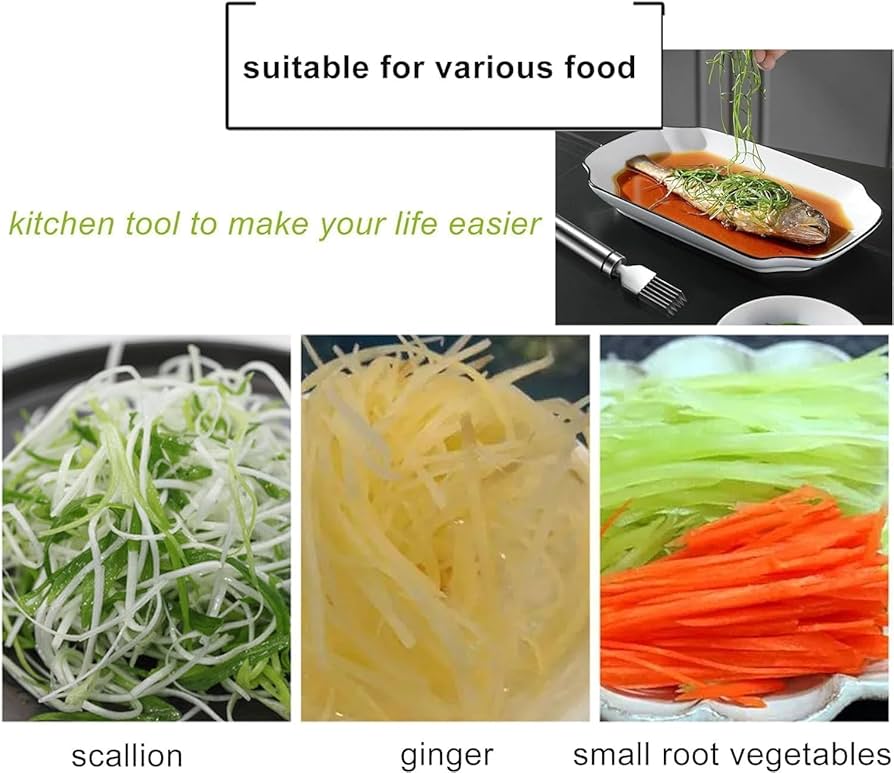 All-in-One Kitchen Vegetable Grater – 6-Blade Stainless Steel Slicer for Garlic, Onion & Fresh Produce: f