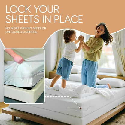 4-Pcs Adjustable Bed Sheet Holder Straps – Heavy-Duty Corner Clips for Tight, Wrinkle-Free Bedding; f
