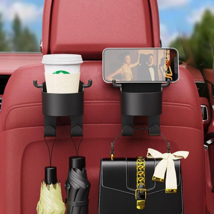 Car Seat CUP Holder & Phone Hook Organizer (Premium); f