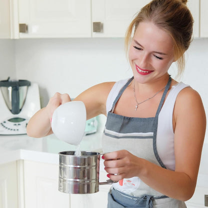 Steel Manual Flour Sifter – Clean, Quick & Efficient Sieving-.g